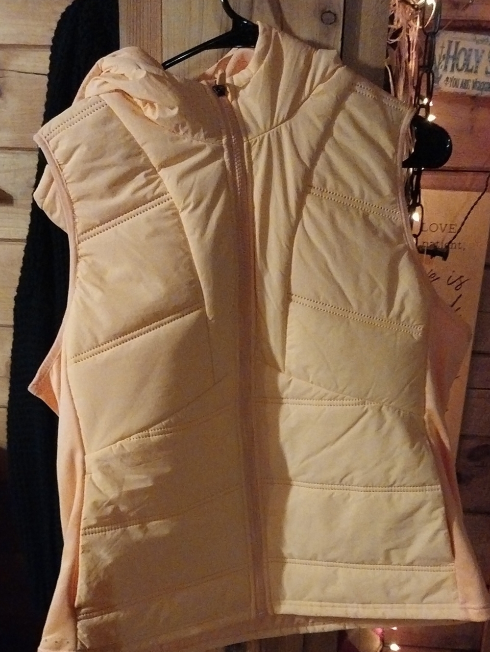 Women's Lightweight Quilted Vest - Orange